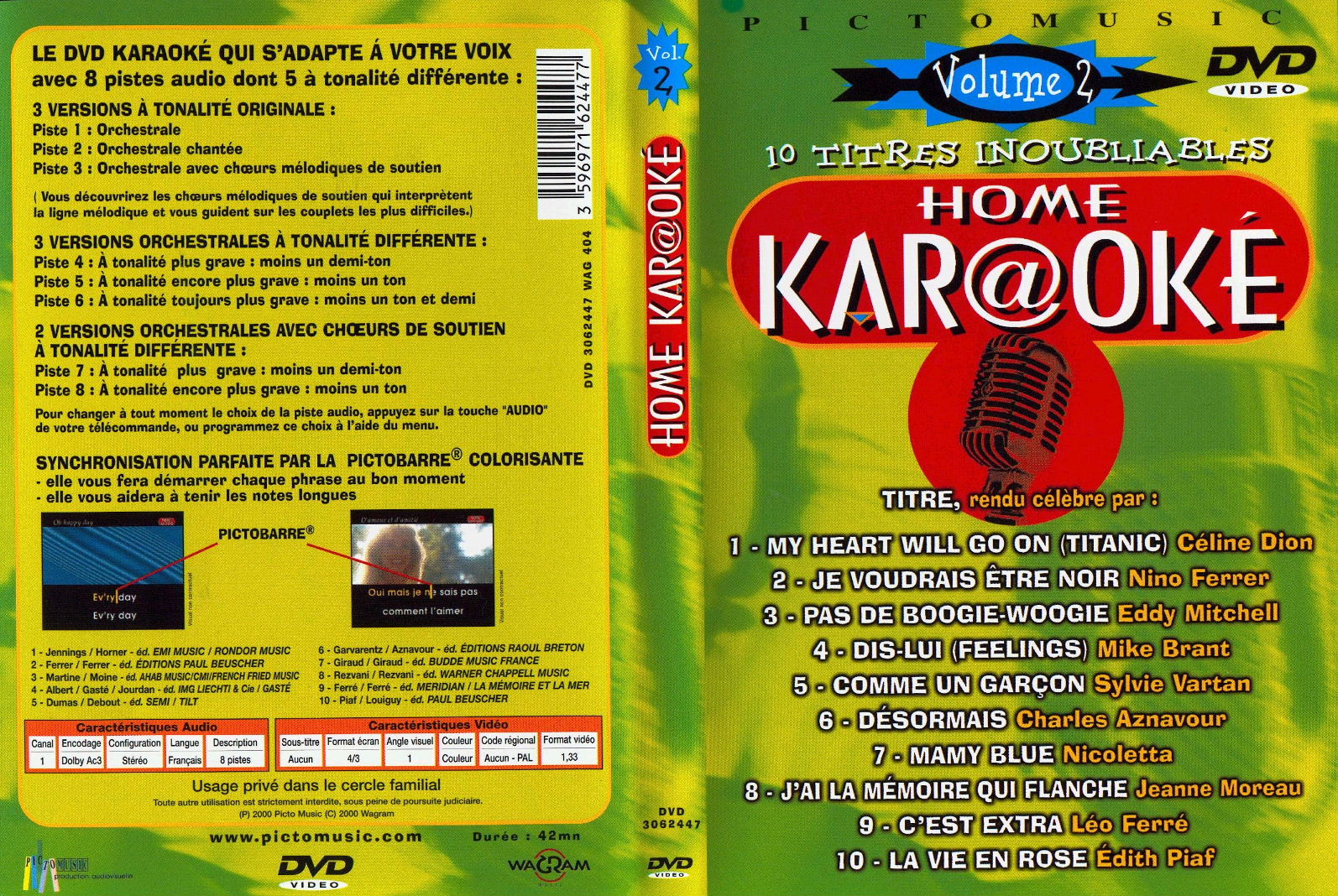 Jaquette DVD Home Kar@ok Vol 2